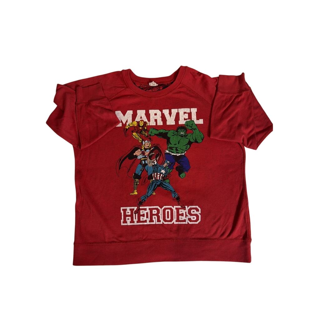 Marvel Heroes Red Graphic Medium Kids Avengers Captain America Hulk Thor